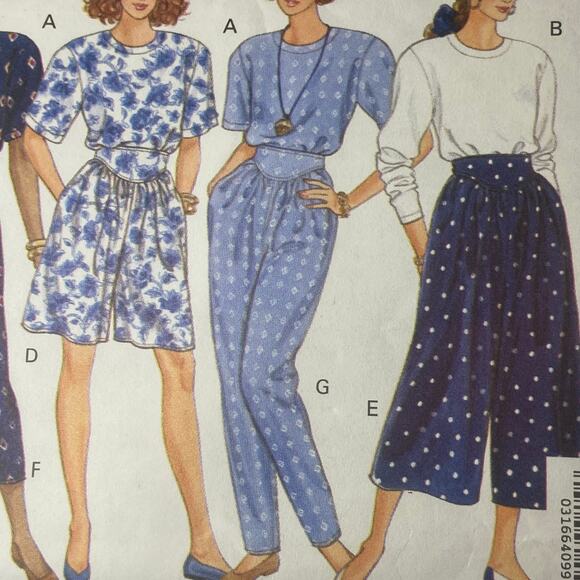 Butterick 5331 Pattern Top Skirt Pants Miss 6 - 10 Office Date Travel Vacation - Picture 1 of 6